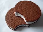 3d cookie shape eco-friendly pvc mini notebook