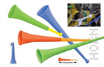 Adjustable vuvuzela horn