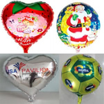 Aluminum foil latex balloon with custom imprint