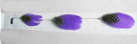 Big Purple Feather Hair Clips