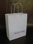 Branded kraft paper shopping bag