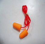 Bullet shape Sound insulation ear plug with PVC cord