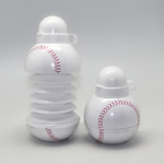 Collapsible Baseball Shaped Plastic Bottles