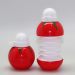 Collapsible Tomato Shaped Plastic Bottles