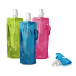 Collapsible bottle with carabiner