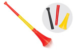 Collapsible vuvuzela horn