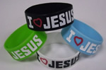 Custom 1 inch silicone bracelets