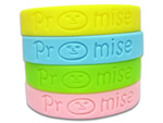 Debossed Silicone Wrist Band