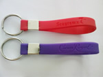 Debossed Silicone keychain