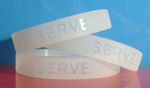 Debossed Translucent Silicone Bracelet