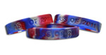 Debossed and Swirled Silicone Bracelet