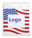 Die Cut Handle Plastic Flag Bag