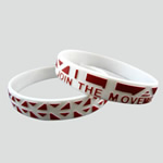 Embossed Printed Silicone Bracelet