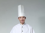 Flat top chef hat