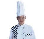 Flat top chef hat