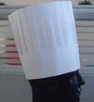 Flat top chef hat