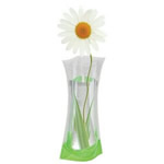 Flexible plastic vase