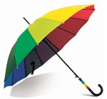 Folding automatic open rainbow umbrella