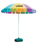 Folding beach umbrella