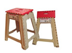 Folding step stool