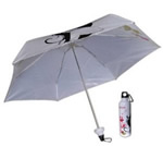 Folding telescoping umbrella