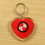 Hart Shaped Acrylic Key Chain