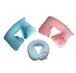 Inflatable U shaped neck pillows