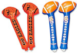 Inflatable cheering stick