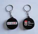 Key chain hockey puck