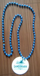 Mardi Gras Beads Necklace with Charm