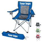 Mesh Folding Chair with Carrying Bag