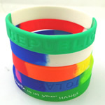 Multi-colored Silicone bracelet