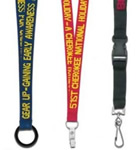 Nineteen Mm Woven Text Lanyard