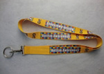 Polyester lanyard with keyring