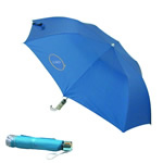 Promotional umbrella with custom logo printing.