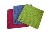 Quadrate silicone heat insulation pad