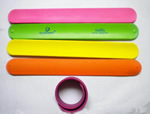 Silicon slap wristbands