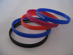 Silicone bracelets with logo