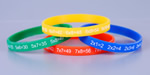 Silicone bracelets with logo