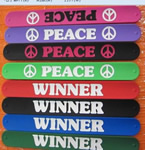 Silicone slap bracelet