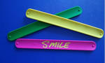 Silicone slap bracelet