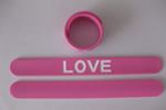 Silicone slap bracelet