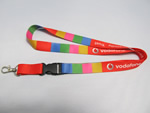 Sublimated nylon lanyard