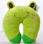 U shaped Plush frog neck pillows