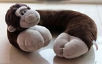 U shaped Plush monkey neck pillows