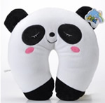 U shaped Plush panda neck pillows