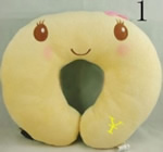 U shaped Plush peach neck pillows