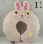 U shaped Plush rabbit neck pillows