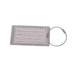Brushed Aluminum Luggage Tag