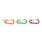 Aluminum Carabiner with key ring - Image 2
